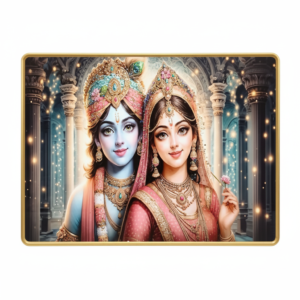 Elegant Radha Krishna 1 Wall Art - 3D Crystal Finish 1 Radha Kishan